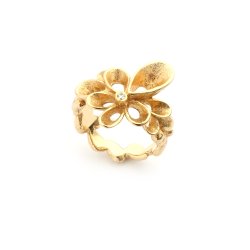 Violina ring, mellem, i guld m. diamant fra Per Borup Design