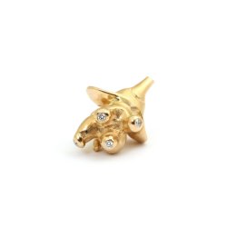 Baby Elefant vedh�ng i guld med diamanter fra Per Borup