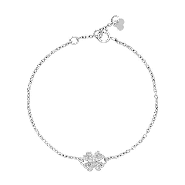 Lund Copenhagen Armb�nd i s�lv med zirkoner, 14-16cm 