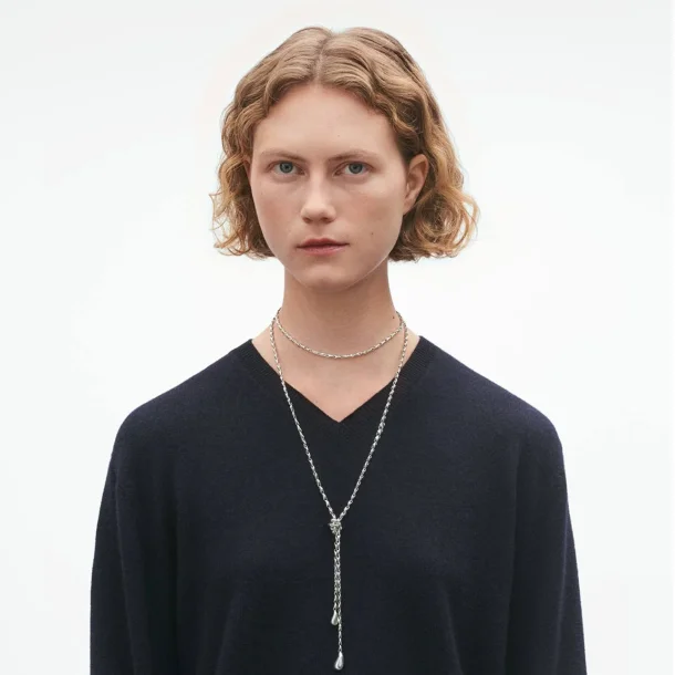Georg Jensen Reflect s�lvcollier bindek�de 130 cm