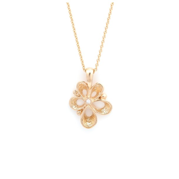 Violina vedhng, mellem, i guld m. diamant fra Per Borup Design