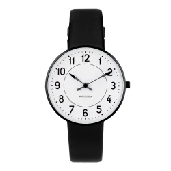 Arne Jacobsen Station unisex armbndsur 34 mm