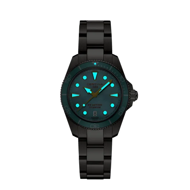 Certina DS Action dameur i titan med perlemor