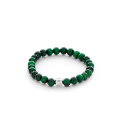 ColorUp Tiger Eye Green (6 mm) armbnd fra Alexander Lynggaard