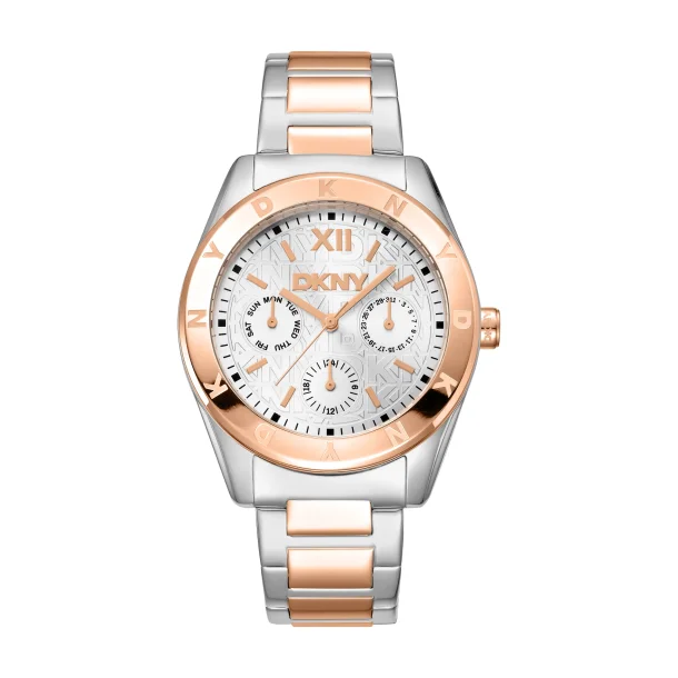 DKNY Active Women Chambers Multi Sport armb�ndsur st�l med rosaforgyldning
