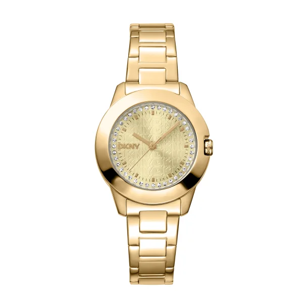 DKNY Everyday Women Park Ave Logo armb�ndsur forgyldt st�l