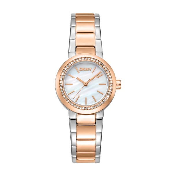 DKNY Everyday Women Eastside Mini armb�ndsur st�l med rosaforgyldning