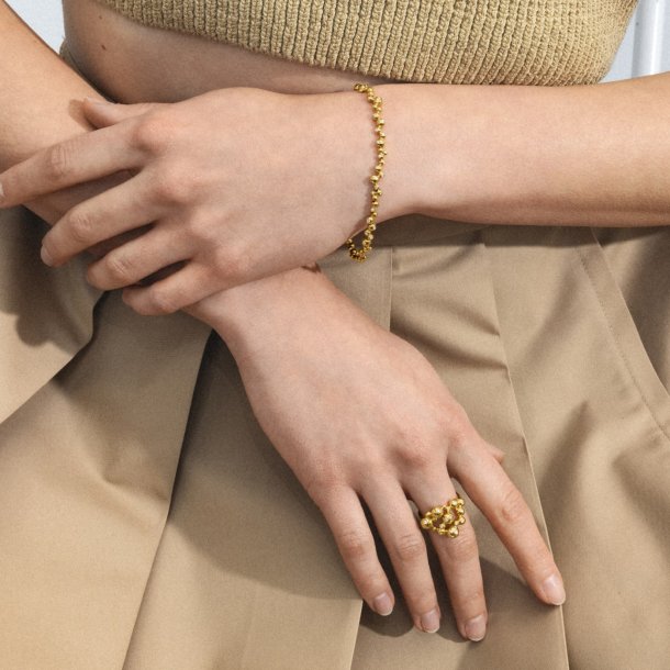 Moonlight Grapes Cluster ring i guld m. diamanter fra Georg Jensen