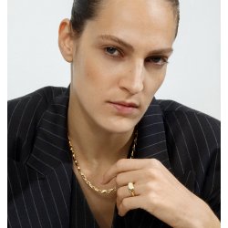 Reflect Signetring i guld fra Georg Jensen