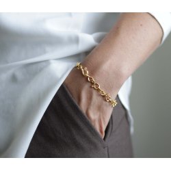 Calligraphy armb�nd, stort, i guld fra Per Borup