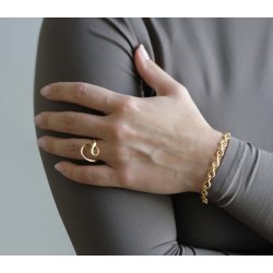 Calligraphy ring i guld fra Per Borup