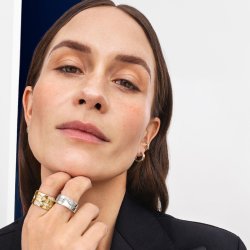 Fusion Cloud endering (AB) fra Georg Jensen, rdguld med brillanter - pav