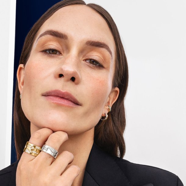 Fusion Cloud endering (AB) fra Georg Jensen, rdguld med brillanter - pav