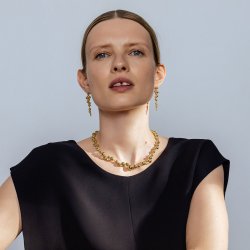 Moonlight Grapes reringe i guld med diamanter fra Georg Jensen