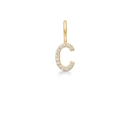 My C vedh�ng i guld med diamanter fra Ro Copenhagen