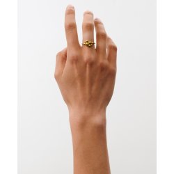 Pebble ring i forgyldt slv fra Pernille Corydon