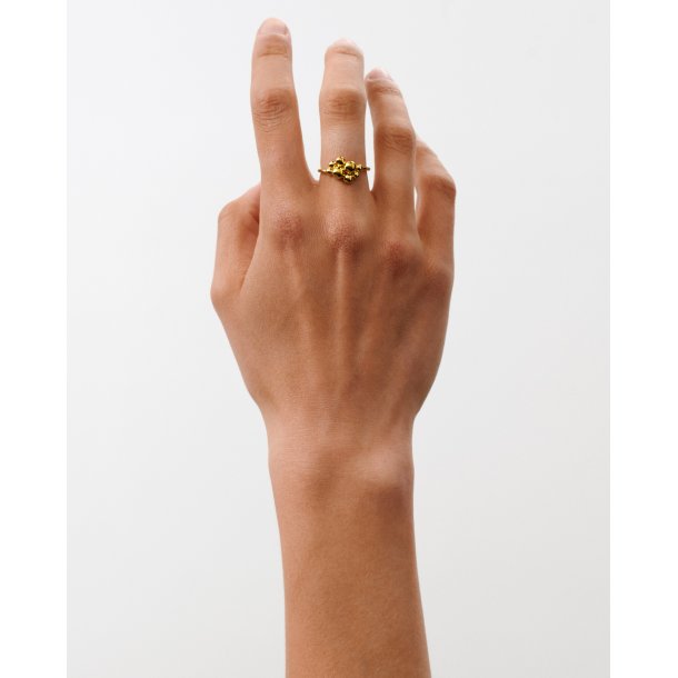 Pebble ring i forgyldt slv fra Pernille Corydon