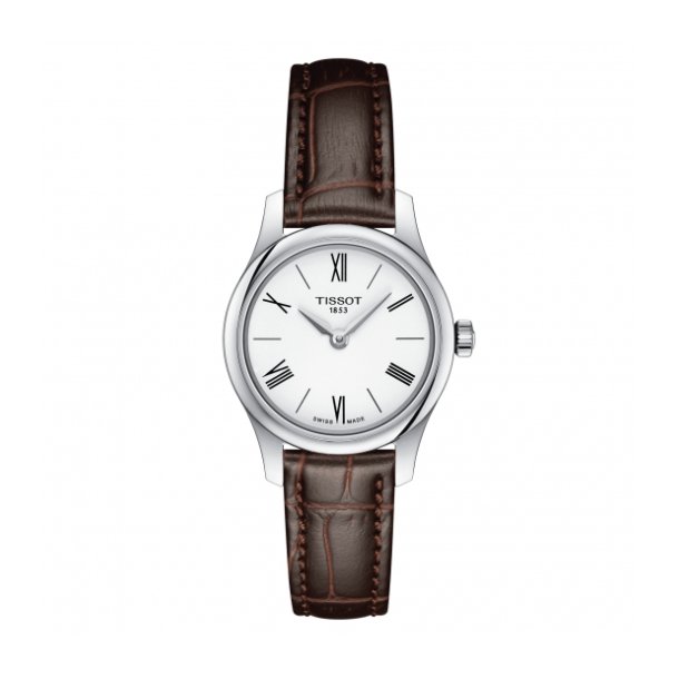 Tissot Tradition dameur med brun lderrem - SPAR 30%