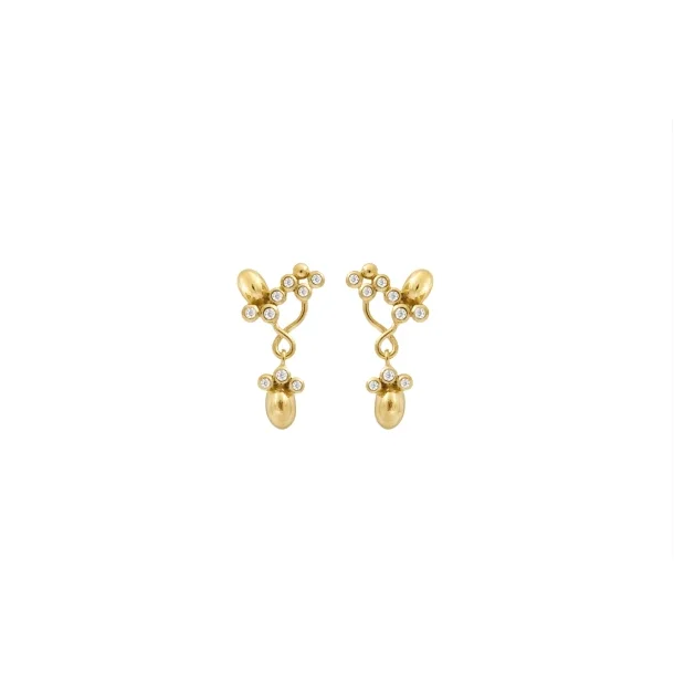 Rabinovich Ballroom �reh�nger forgyldt s�lv med zirkonia