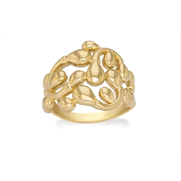 Rabinovich Dancing Drops ring s�lv forgyldt str.57