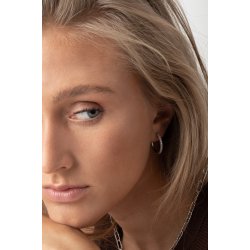 Ellera X-Grande creoler i slv med zirkoner fra Sif Jakobs