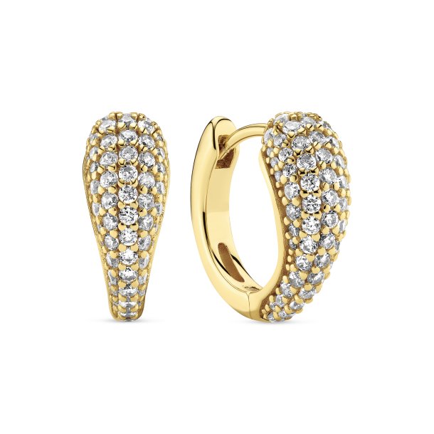 Goccia Circolo �reringe i forgyldt s�lv fra Sif Jakobs