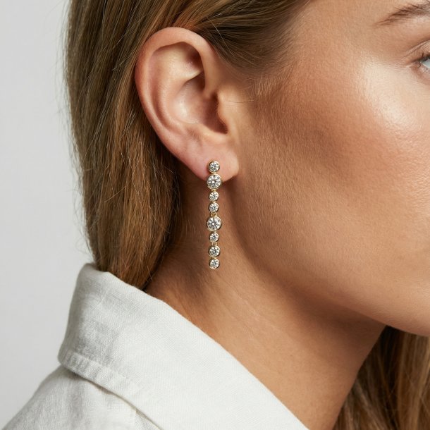 Sardinien Lungo Piccolo �reringe i forgyldt s�lv fra Sif Jakobs