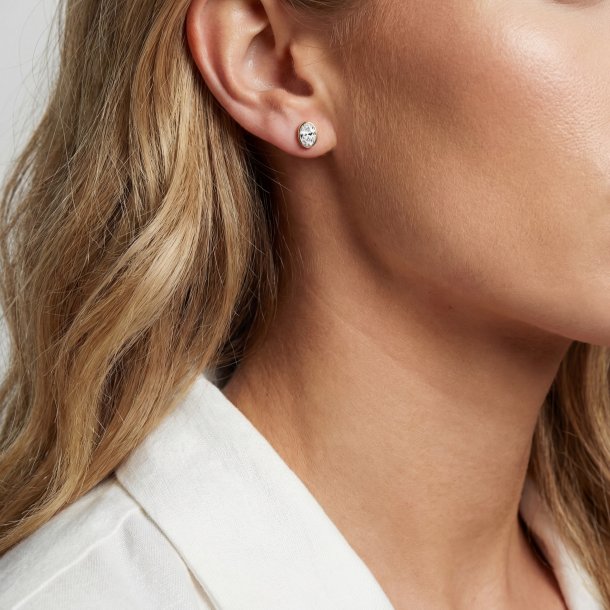 Sardinien Ovale �restikker i forgyldt s�lv fra Sif Jakobs