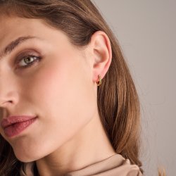 Ellera Medio creoler i forgyldt slv med grnne zirkoner fra Sif Jakobs