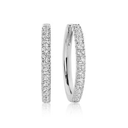 Ellera Grande creoler i slv med zirkoner fra Sif Jakobs