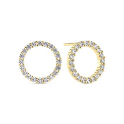 Biella Uno Medio �reringe i forgyldt s�lv fra Sif Jakobs