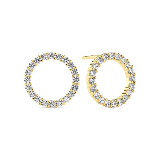 Biella Uno Medio �reringe i forgyldt s�lv fra Sif Jakobs