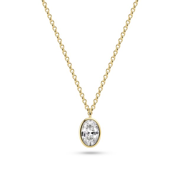 Sardinien Ovale halsk�de i forgyldt s�lv fra Sif Jakobs