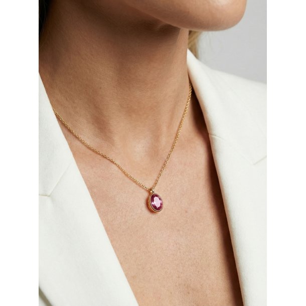 Sardinien Ovale halsk�de i forgyldt s�lv fra Sif Jakobs