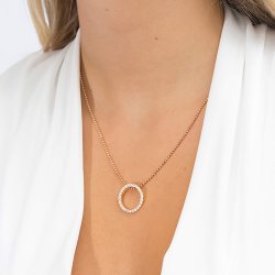 Biella vedhng med kde i forgyldt slv med zirkoner fra Sif Jakobs