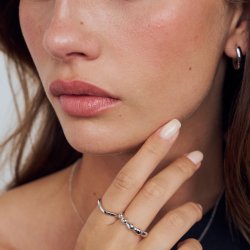 Goccia Piccolo Pianura ring i s�lv fra Sif Jakobs