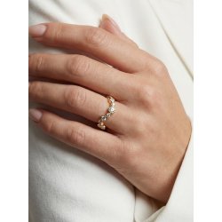 Sif Jakobs Sardinien Wave Ring i forgyldt s�lv med zirkoner