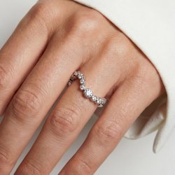 Sardinien Wave ring i s�lv fra Sif Jakobs