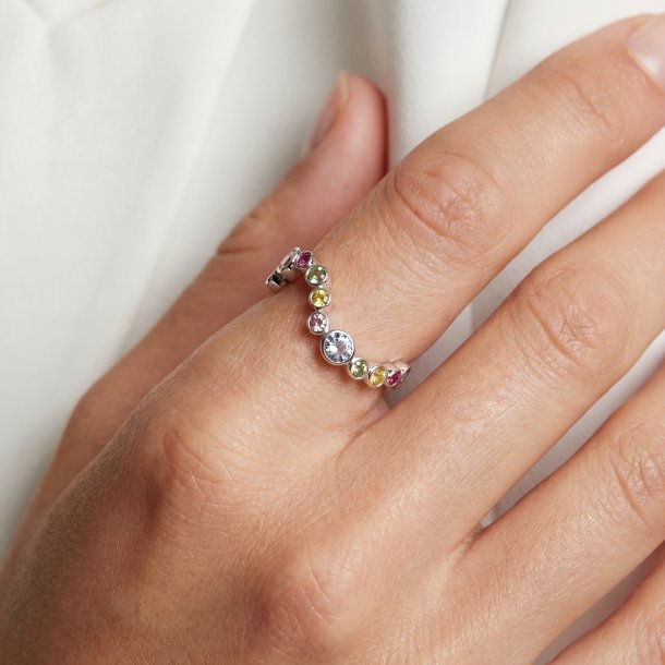 Sardinien Wave ring i s�lv fra Sif Jakobs