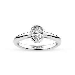 Sardinien Ovale Piccolo ring i s�lv fra Sif jakobs