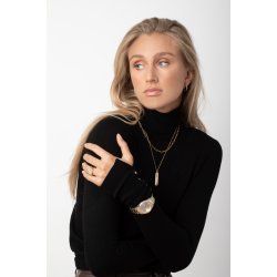 Electra tofarvet armbndsur med dato fra Sif Jakobs