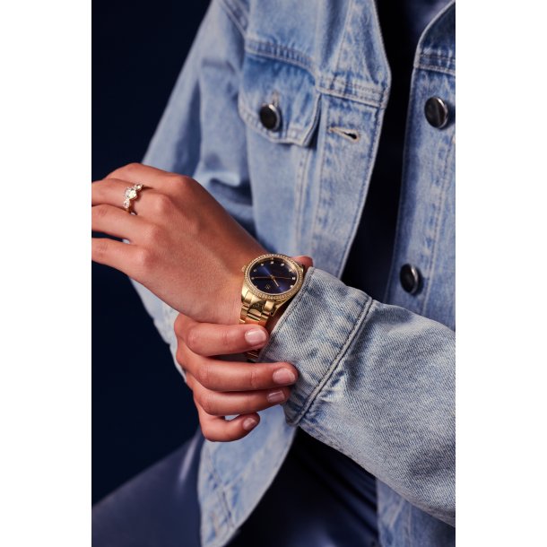 Valeria armbndsur i forgyldt rustfrit stl fra Sif Jakobs