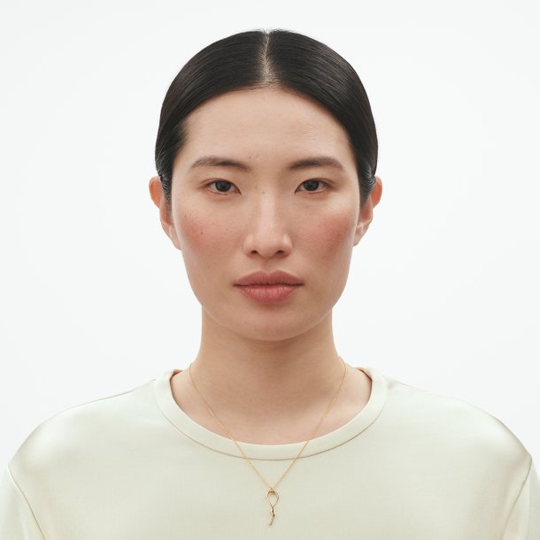 Mercy Swirl vedhng i guld m. diamanter fra Georg Jensen