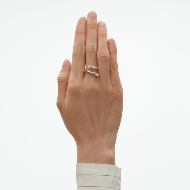 Mercy Twist ring i guld m. diamanter fra Georg Jensen