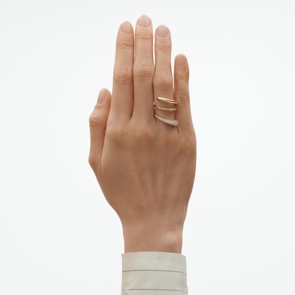 Mercy Twist ring i guld m. diamanter fra Georg Jensen