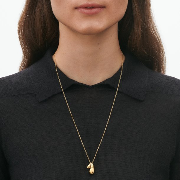 Reflect Double Drop vedhng i guld fra Georg Jensen