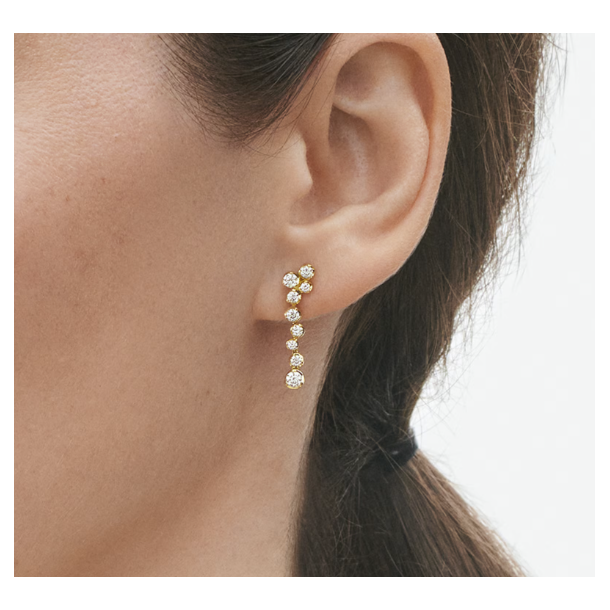 Georg Jensen Signature �restikker 18kt guld med diamanter 0,62ct TWVS