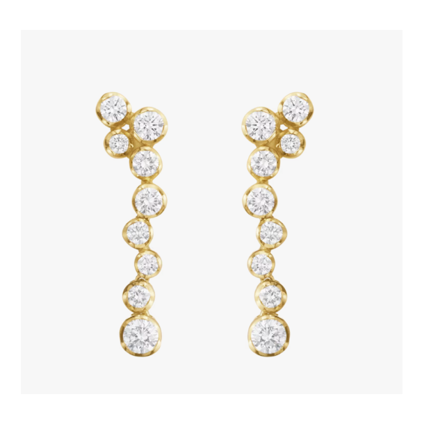 Georg Jensen Signature �restikker 18kt guld med diamanter 0,62ct TWVS
