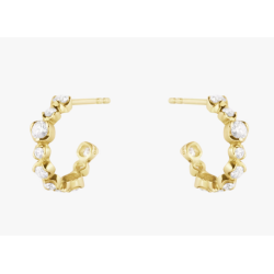 Georg Jensen Signature �reringe 18kt guld med diamanter 0,62ct TWVS
