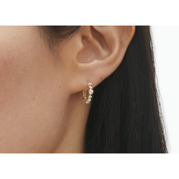Georg Jensen Signature �reringe 18kt guld med diamanter 0,62ct TWVS